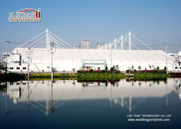 40 x 90 M With Fire Retardant White PVC Fabric TFS Tents For Events Heat Resistant