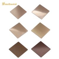 la feuille décorative SS201 d'acier inoxydable de longueur de 2438mm a sablé Rose Gold Color en bronze