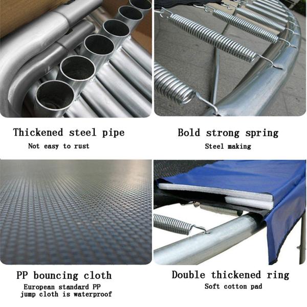 Фитнеса детей 8FT кровать батута на открытом воздухе профессионального круглого скача с сетью безопасности