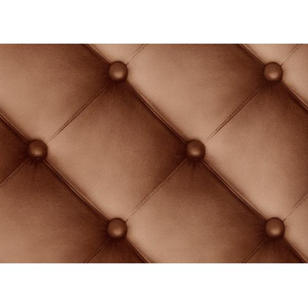 European Style Washable Vinyl Wallpaper with 3D Effect Leather Pattern , SAC Listed