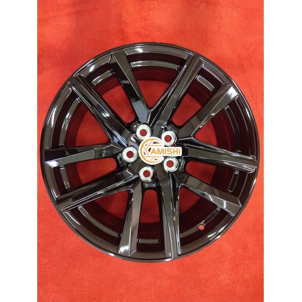 Black 5 Double Spoke ET40 19inch Rims For Lexus Fit Tire 235 40 R19