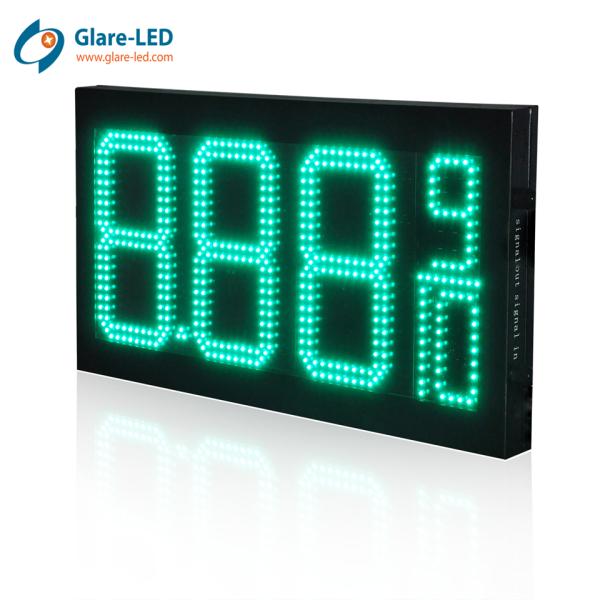 Double Sided LED Gas Price Sign with Multiple Number Formats and Durable Casing Material for Outdoor Use