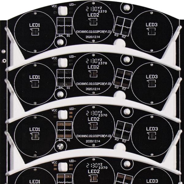 Peelable 0.3mm LED Light PCB OEM Design For Medical Equipments