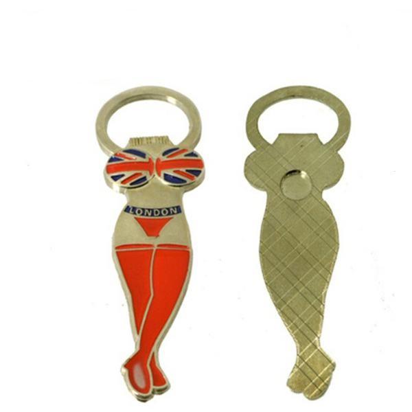 Custom Promotion Tourism Souvenir Gift Metal Fridge Magnet Beer Bottle Opener, Antique Tin Plating