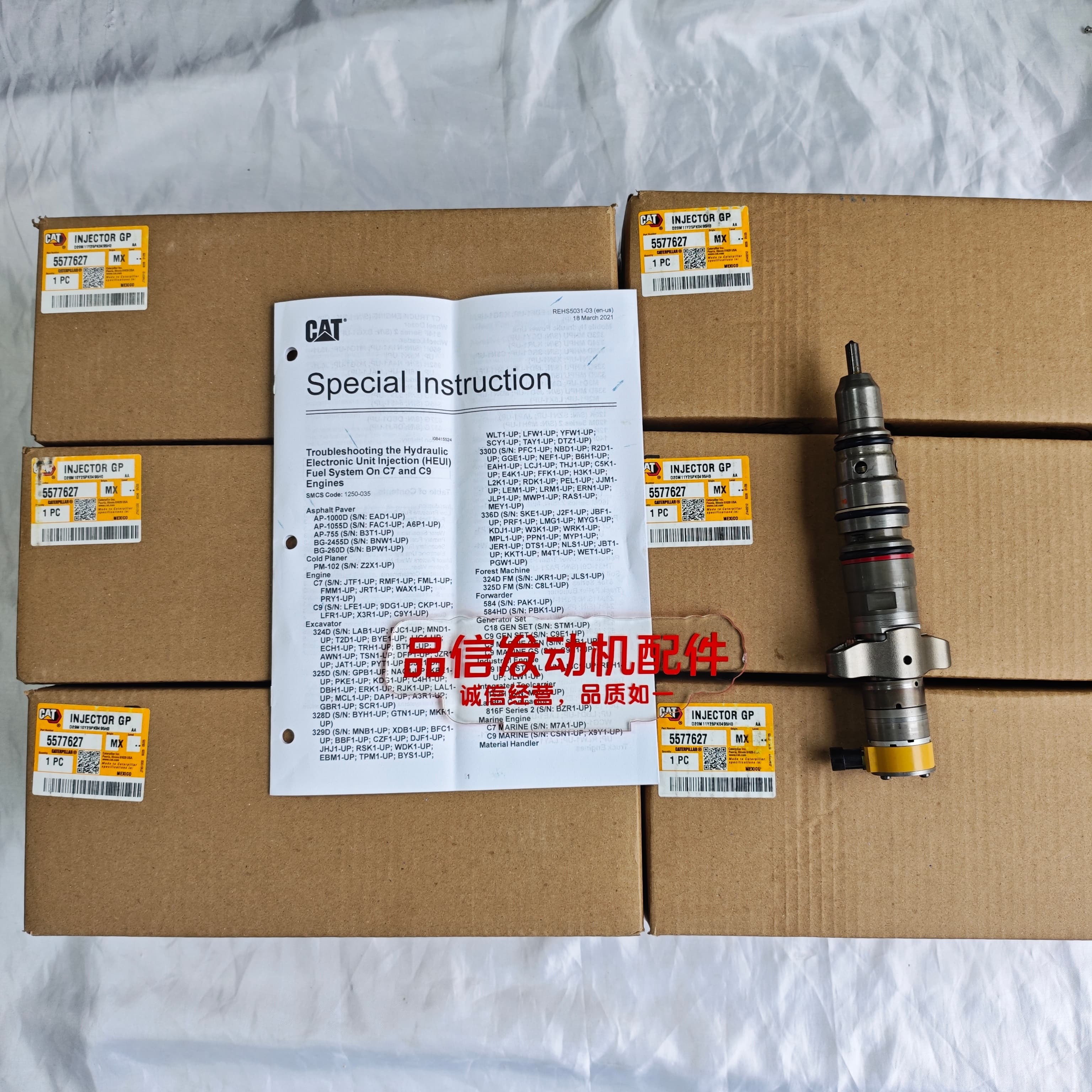 OEM-Level Quality Engine Fuel Injector for CAT C7 C9 Excavators with High