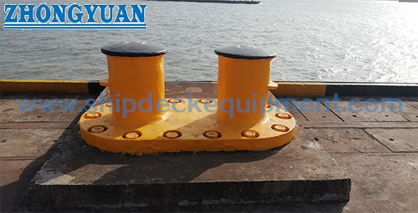 Nave empernada de acero del bolardo del riñón del bolardo del muelle de lanzamiento Anchorage que amarra el equipo