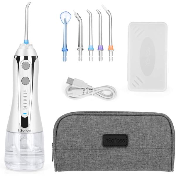 IPX7 Rechargeable Water Jet Teeth Cleaner 300ml Portable Electric Oral Irrigator