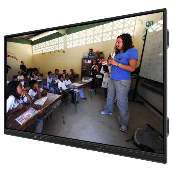 VESA Standard Wall Mount Interactive Flat Panel with 4mm Tempered Glass and 6 Array Mic Built In for High Responsiveness