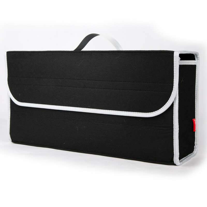 Round Folding Car Felt Kit Trunk Storage Bag Truck Felt Storage Tote Bag