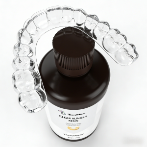 Transparent clear aligner 3D resin medical grade biocompatibility ideal for dental applications and orthodontic solutions