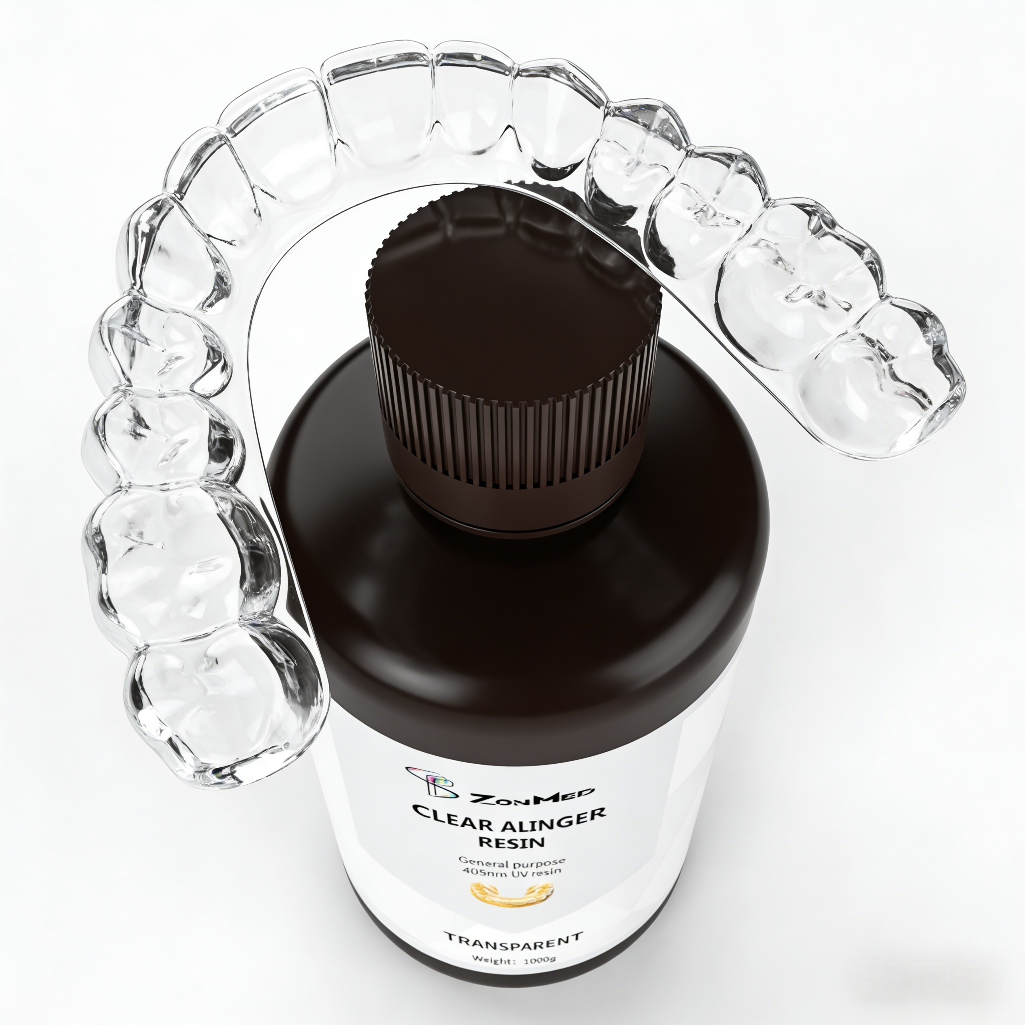 Cool storage condition aligner clear resin offering above average elongation at break designed for professional dental aligner