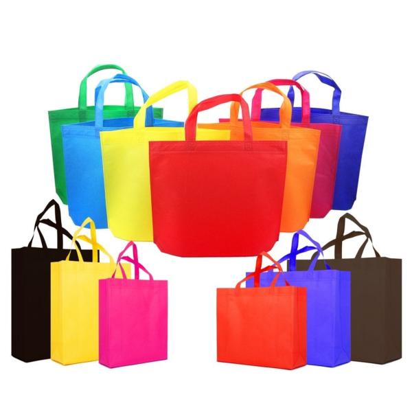 Customized Logo Non Woven Bag Reusable Shopping Recycled Plastic Tote Bags