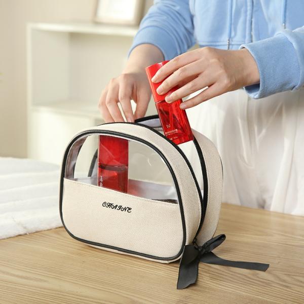 Zipper Closure Lady Beauty Case for Professional Ladies Solid Pattern and Handle Design