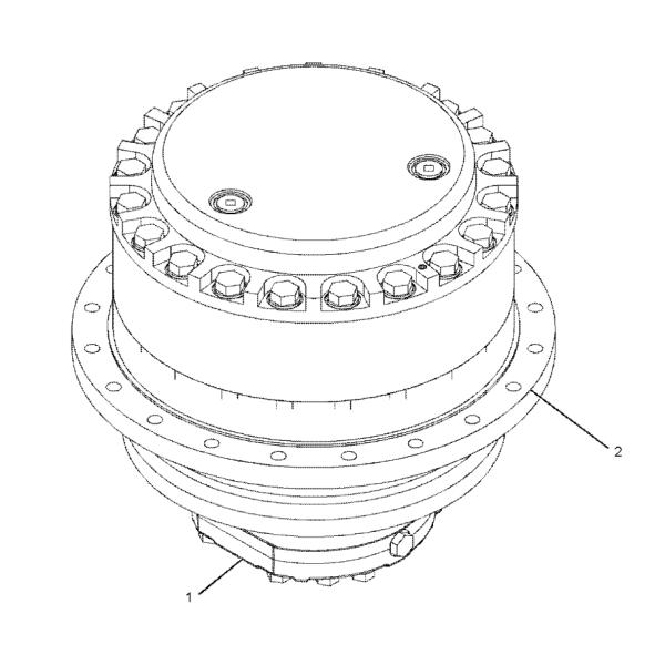 Коробка передач 227-6045 333-3036 редуктора перемещения конечной передачи частей запасной части E345 экскаватора