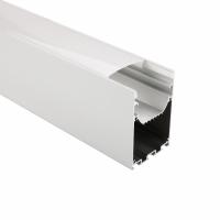 50x75m m para arriba abajo del perfil de aluminio suspendido lado doble de la protuberancia para la luz de tira llevada