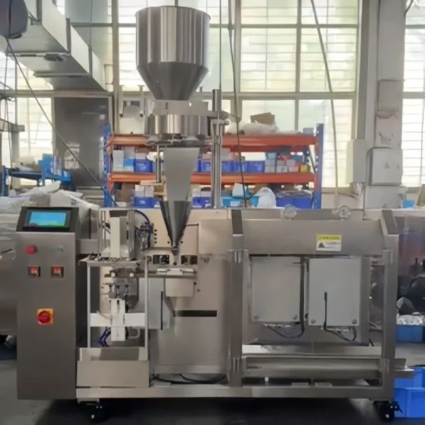 Premade Pouch Fill And Seal Machine Vacuum Granule Premade Bag Packing Machine 5kw