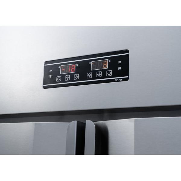 Réfrigérateur commercial à 6 portes de grande capacité 1600L Réfrigérateur industriel de restaurant