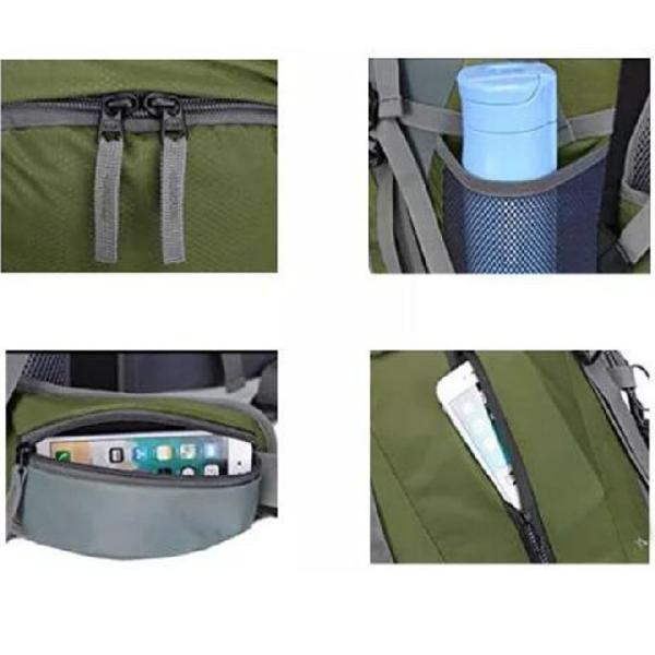 Сумка ODM 50L водоустойчивая взбираясь с крышкой дождя