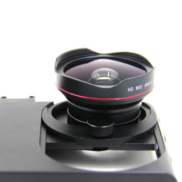 HD Wide Angle Cell Phone Wide Angle Lens 0.45X Black Universal Smartphones