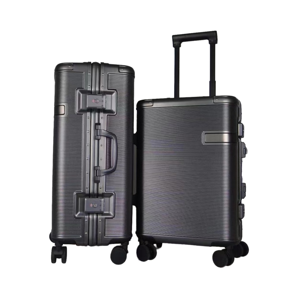 Unisex Stylish Large Capacity PC Carry-On Luggage High Quality Business Travel Bag Durable Spinner Caster Lock Classic Style