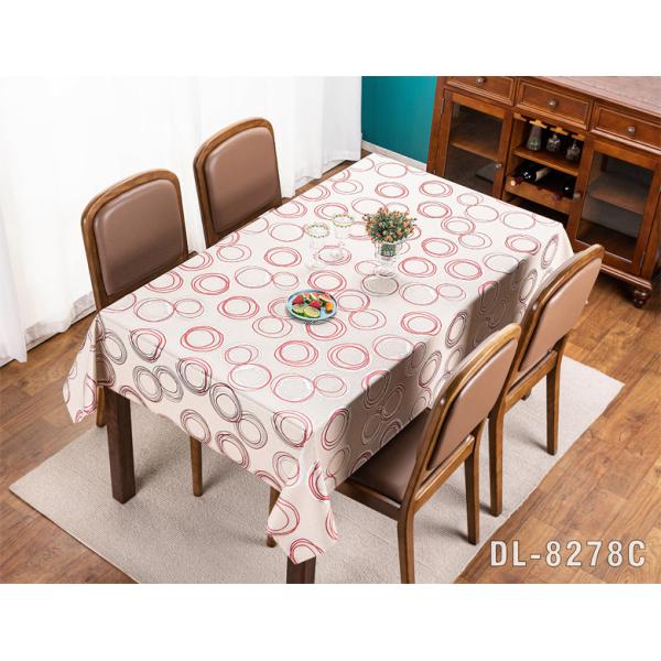 120 дюймовый круглый рождественский платок из ПВХ Нефтяной и нержавеющий для квадратного стола