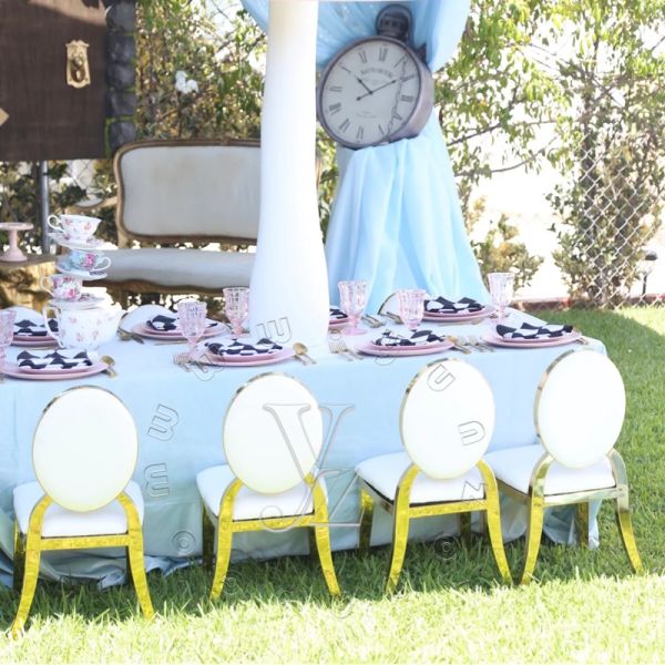 Wholesale Stainless Steel Chair for Kids Hotel Furniture for Outdoor and Party Use for Weddings and Children's Events