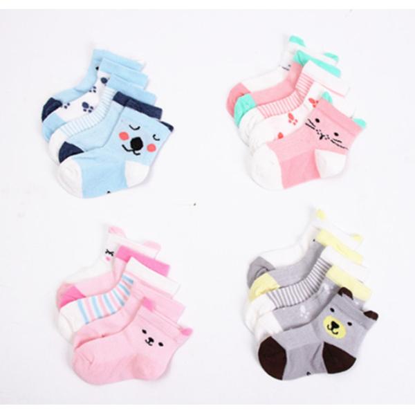 Anti - Bacterial Kids Colorful Socks , Toddler Athletic Socks With Logo Custom