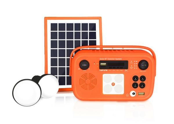 Mini Rechargeable Home USB Solar Power Lighting System Indoor Outdoor