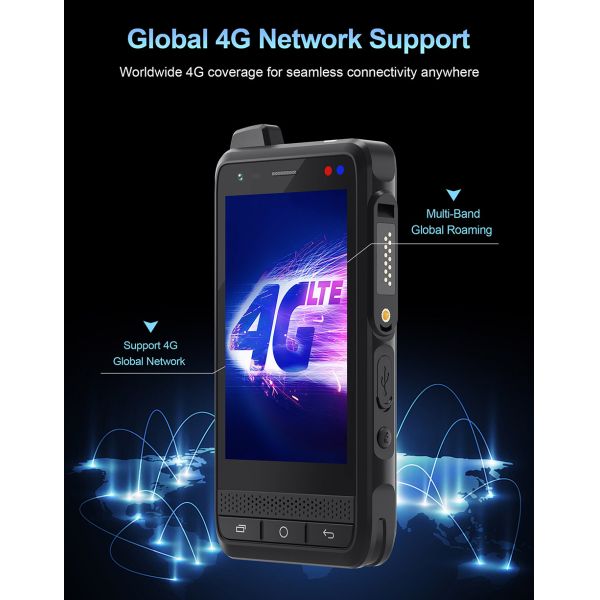 F400 Walkie Talkie 4G Rugged PDA Android15 4'' 4+64GB 2.5W Big Speaker 4350mAh PoC SOS NFC