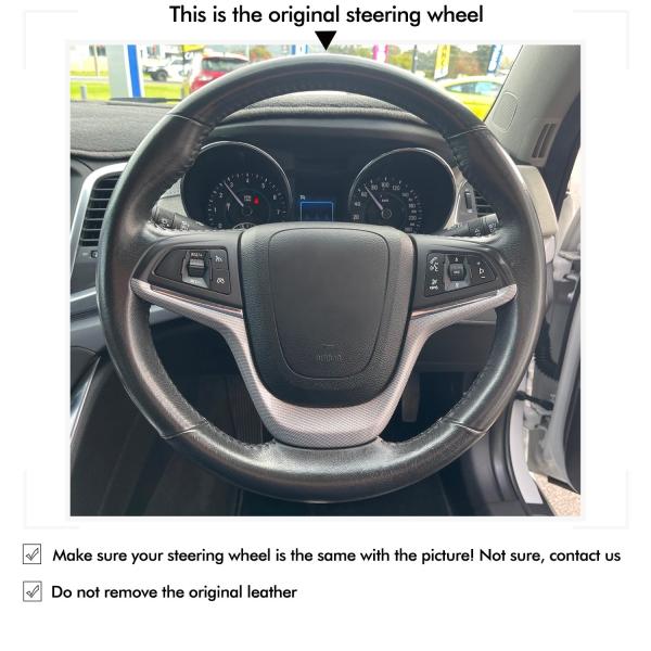 Mewant vegan leather steering wheel cover for Holden Commodore 2013-2017 Ute 2013-2017 car interior accessories