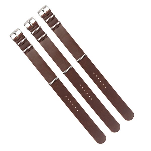 Retro-style Thin Genuine Leather Watch Strap