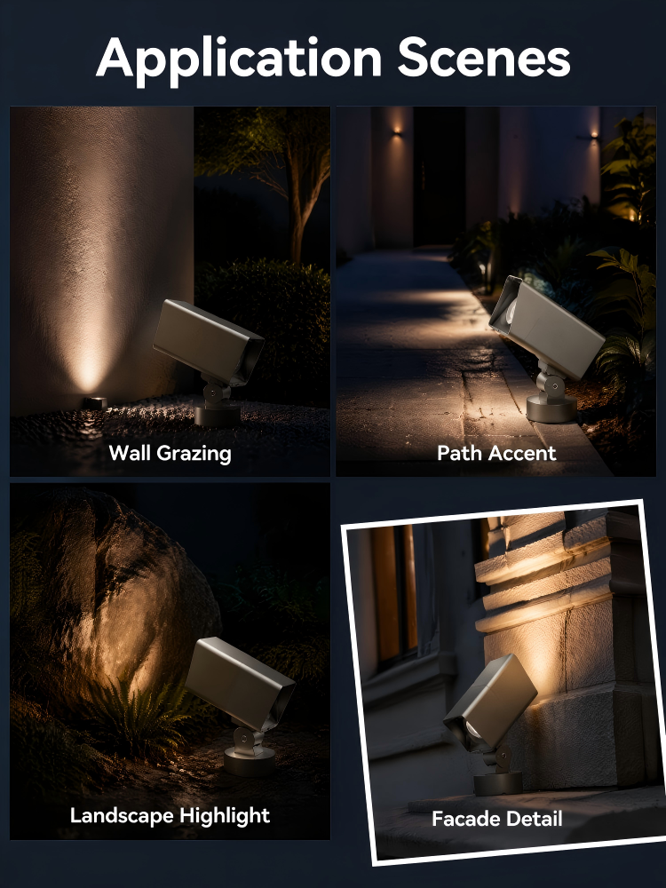 Adjustable Landscape Architectural Outdoor LED Spotlight Anti Glare 30W For Facade Garden