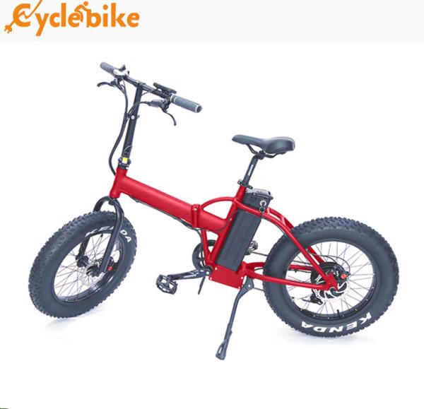 20 Inch Mountain Fat Tire Foldable Electric Bike 48v 500w Bafang Motor