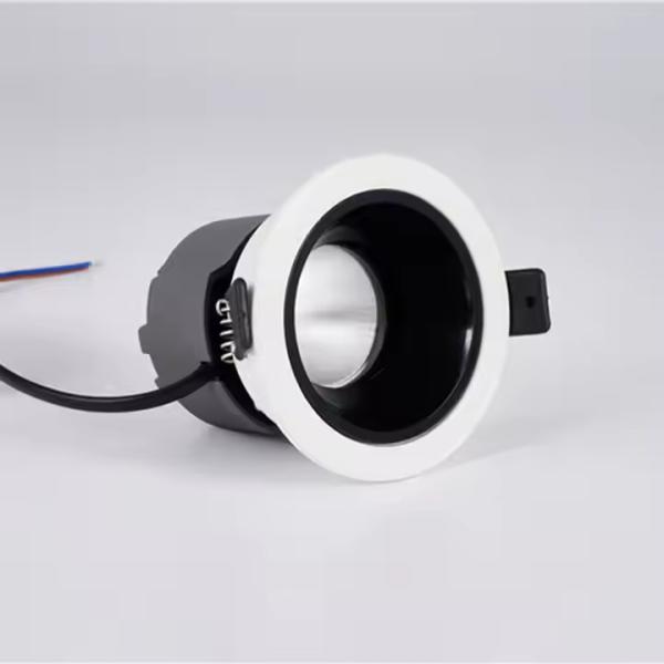 Hotel Commercial LED Downlight Adjustable 9W Ceiling Dimmable Recessed Spotlights Anti Glare