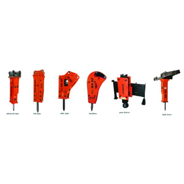 75mm Chisel Silenced Box Type Excavator Parts 112mm Hydraulic Breaker