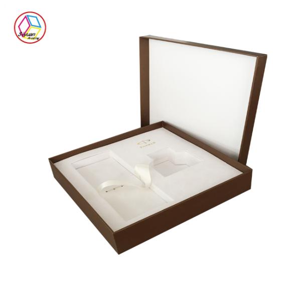 Плоская косметическая подарочная коробка/портативный ящик для хранения макияжа подгоняли вставку