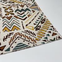 Tissus de coton teintés en lin, textiles ménagers imprimés, lavables à la machine