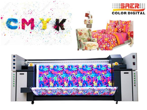 petit pain de 6kw 2.2M pour rouler le système d'impression de tissu de Direclty d'imprimante de sublimation de colorant