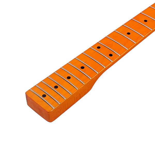 Matte Finish mais escuro amarelo TL Guitar Neck Maple 22 Frets 26,38 polegadas de comprimento