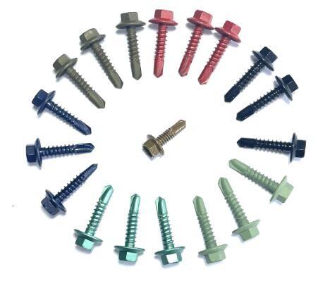 Hexagon Flange Head 38mm screw self-drilling roofing screw with rubber washer self drilling roofing screw