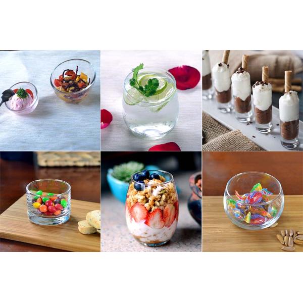 Wide Mouth V Shape Dessert Glasses Ideal For Serving Small Cocktails