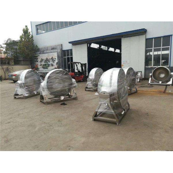 Food Industry Stainless Steel Steam Jacketed Kettle With Mixer / Scraper