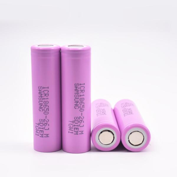 Original Samsung sdi 18650 Samsung 26JM Samsung ICR18650-26JM 3.7V 18650 2600mAh rechargeable cells for battery packs