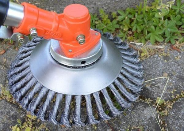 Various Brand Grass Cutter Weed Brush 200mm OD HSS Wire Material Knotted Construction
