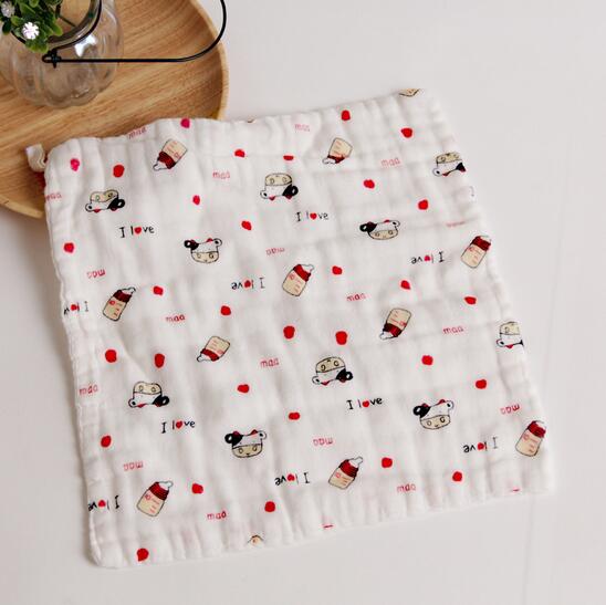 Washing gauze baby handkerchief medical gauze baby saliva towel 100% cotton 6 layer baby towel