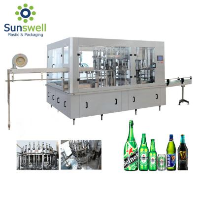 Selagem de enchimento de lavagem 3 da máquina da garrafa de vidro de cerveja da CDD em 1 linha de produção de Monoblock