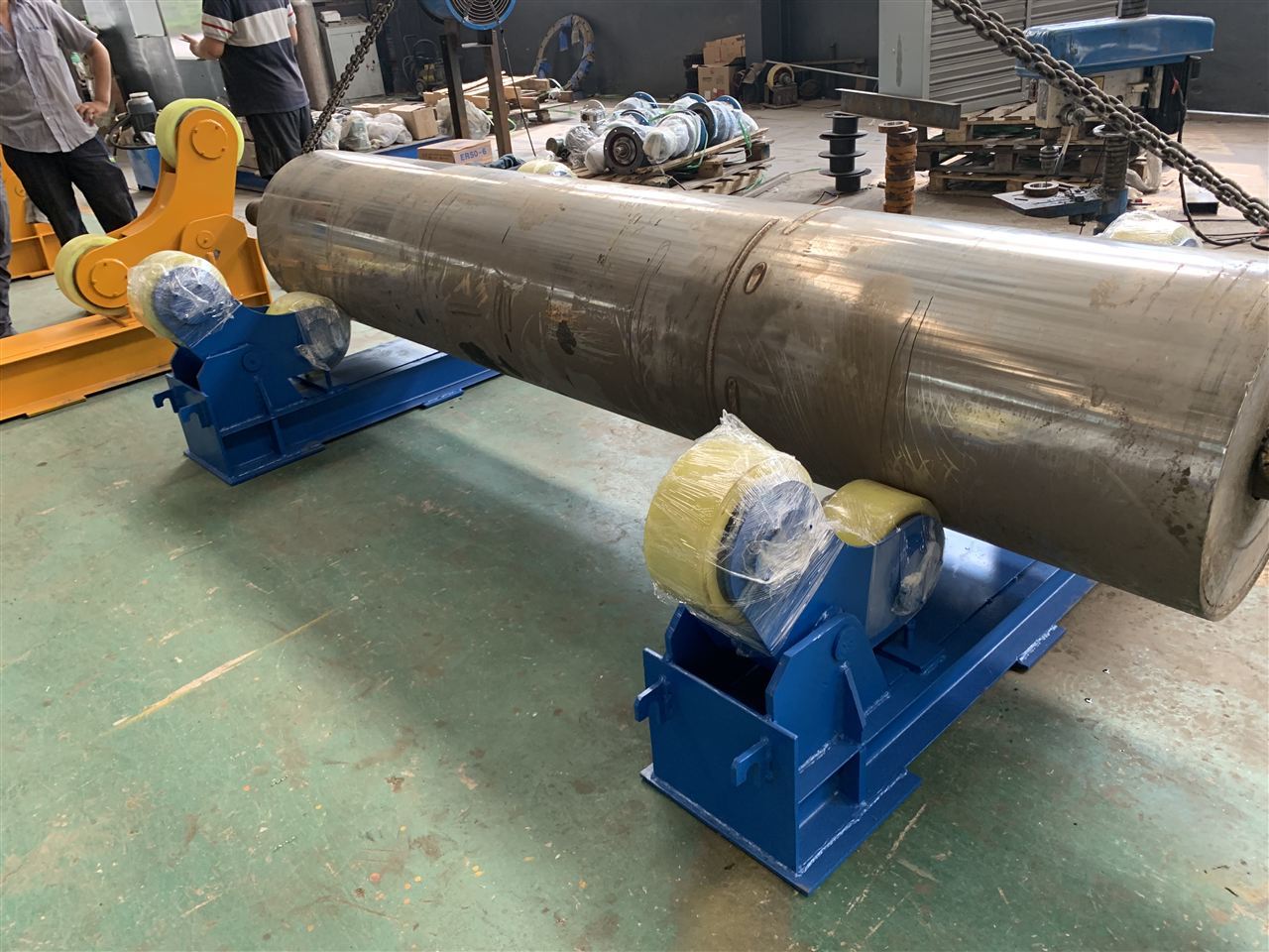Industrial 20 Ton tank welding rotator for SAW automatic welding line