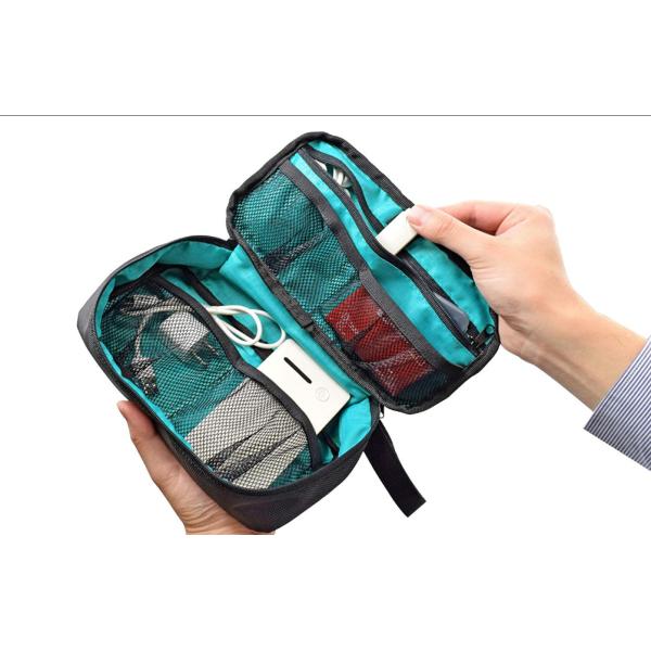 EVA Fascia Gun Electronic Hard Case Mesh Pocket Inside 210T Lining