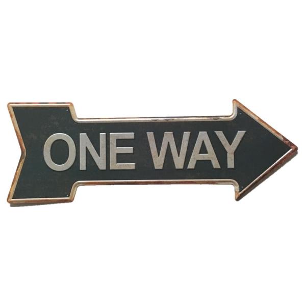 Arrow Shape Vintage Metal Sign ,Printing Signs Bar Pub Home Cafe Restaurant Wall Decor, Retro Metal Poster
