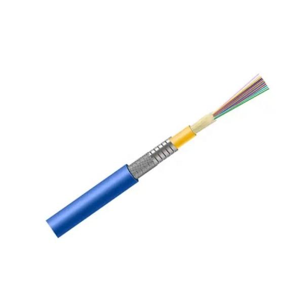 FTTH Indoor Round Type with FRP 48/72/96/144 Cores Singlemode Fiber Optic Cable 2 Cores